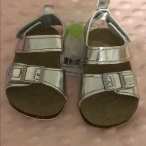 Metallic Sliver Sandals!